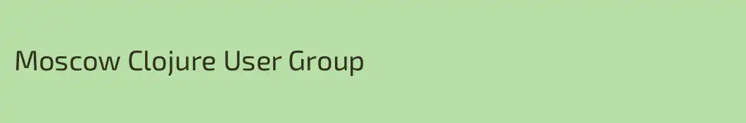 Moscow Clojure User Group